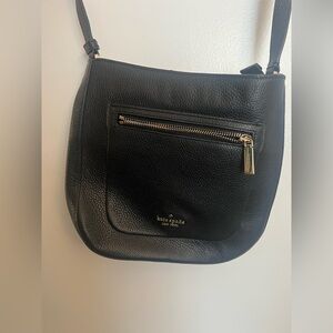 Kate Spade Black Pebbled Leather Crossbody Bag